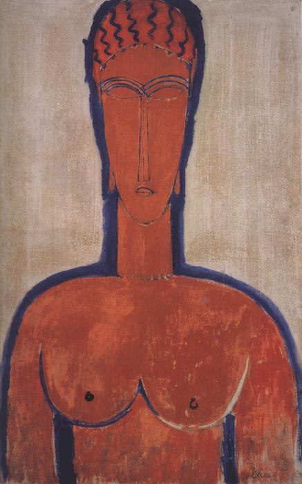 Amedeo Modigliani Large Red Bust (mk39) oil painting image